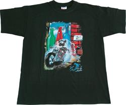 T-Shirt RAT FLASCHE mit Druck schwarz M T-Shirt RAT FLASCHE mit Druck schwarz M