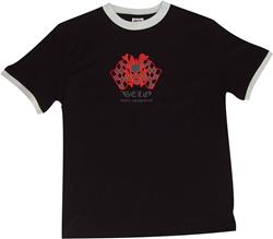 BELO SKULL T-Shirt schwarz/orange XL BELO SKULL T-Shirt schwarz/orange XL