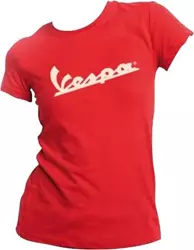 VESPA DAMEN T-Shirt rot M VESPA DAMEN T-Shirt rot M