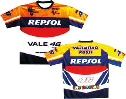 ROSSI REPSOL T-Shirt orange/blau/rot ROSSI REPSOL T-Shirt orange/blau/rot