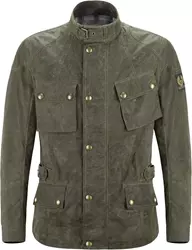 BELSTAFF CROSBY Textiljacke Soywax 6 british racing green XL BELSTAFF CROSBY Textiljacke Soywax 6 british racing green XL