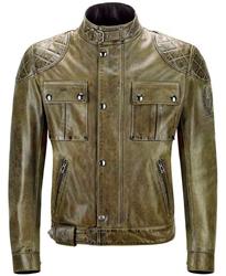 BELSTAFF BROOKLANDS Lederjacke combat green 3XL BELSTAFF BROOKLANDS Lederjacke combat green 3XL