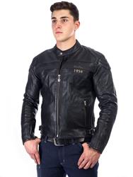 RUSTY PISTONS SPENCER Lederjacke schwarz 3XL RUSTY PISTONS SPENCER Lederjacke schwarz 3XL