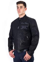 RUSTY PISTONS FRANKLIN Lederjacke schwarz 3XL RUSTY PISTONS FRANKLIN Lederjacke schwarz 3XL