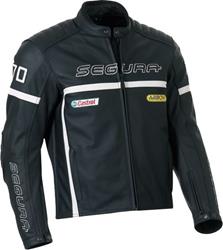 SEGURA CARLTON Lederjacke schw./weiss M SEGURA CARLTON Lederjacke schw./weiss M