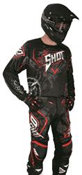 SHOT CONTACT LORD Hose schwarz/rot 30 SHOT CONTACT LORD Hose schwarz/rot 30