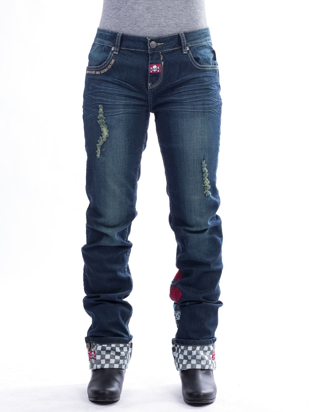 technisch Observatie ongeluk RUSTY PISTONS MONROE Damen Jeans blau 34 um 65,00 EUR - 1000PS Shop - Motor