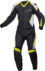 MACNA HYPER Lederkombi 2-teilig schwarz/weiss/neon gelb 48 MACNA HYPER Lederkombi 2-teilig schwarz/weiss/neon gelb 48