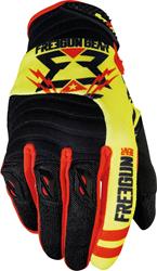 SHOT FREEGUN CONTACT TROOPER Handschuhe schwarz/neon gelb/rot 08 SHOT FREEGUN CONTACT TROOPER Handschuhe schwarz/neon gelb/rot 08