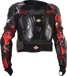 SHOT PROTECTOR Protektorenhemd schwarz/rot M SHOT PROTECTOR Protektorenhemd schwarz/rot M
