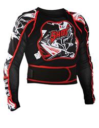 SHOT AIRLIGHT 2 Protektorenhemd schw./weiss/rot L