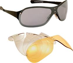 BARUFFALDI MAGYR Magnet Brille schwarz klares + versp.Glas