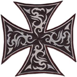 MM KREUZ Aufnäher 9x9 cm MM KREUZ Aufnäher 9x9 cm