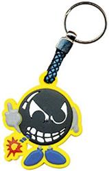 MM SCHLÜSSELANHÄNGER Gummi Smiley Bombe MM SCHLÜSSELANHÄNGER Gummi Smiley Bombe