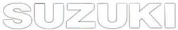 MM SUZUKI Schrift Aufkleber 28x4,5 cm weiss MM SUZUKI Schrift Aufkleber 28x4,5 cm weiss