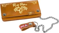 RUSTY PISTONS LEBO Geldtasche mit Kette braun