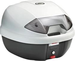 KAPPA TOP-CASE K30B mit getönten Reflektoren weiss/schwarz 30L