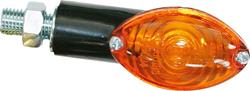 BIKE IT MINIBLINKER CAT EYE oval 2cm Schaft schwarz/Glas orange