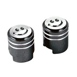 TUN´R VENTILKAPPE (Paar) Smiley schwarz TUN´R VENTILKAPPE (Paar) Smiley schwarz