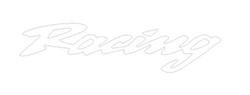 MM Aufkleber RACING-SCHRIFT 14cm weiss MM Aufkleber RACING-SCHRIFT 14cm weiss