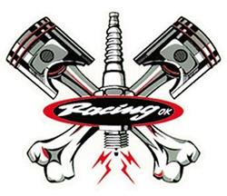 MM Aufkleber RACING KOLBEN 11,5x8cm