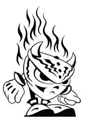 MM Aufkleber TEUFEL 12x9cm schwarz MM Aufkleber TEUFEL 12x9cm schwarz