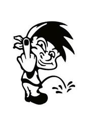 MM Aufkleber BOY PIPI 12x12cm schwarz MM Aufkleber BOY PIPI 12x12cm schwarz