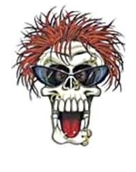 MM Aufkleber TOTENKOPF 8x10cm MM Aufkleber TOTENKOPF 8x10cm