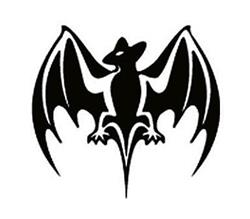 MM Aufkleber BACARDI 12x11cm schwarz MM Aufkleber BACARDI 12x11cm schwarz