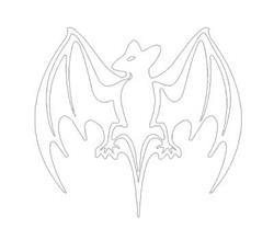 MM Aufkleber BACARDI 12x11cm weiss MM Aufkleber BACARDI 12x11cm weiss