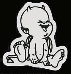 MM Reflexaufkleber TEUFEL 5x5cm