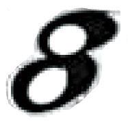 MM STARTNUMMER "8" schwarz 9cm MM STARTNUMMER "8" schwarz 9cm