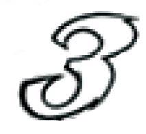 MM STARTNUMMER "3" weiss 9cm