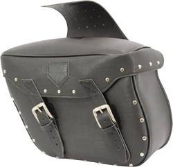 LONGRIDE CIL135A SATTELTASCHE 14 Liter mit Nieten schw. 40x27x15cm