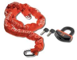 MAGGI FORT KNOX Kette und Schloss rot 90cm