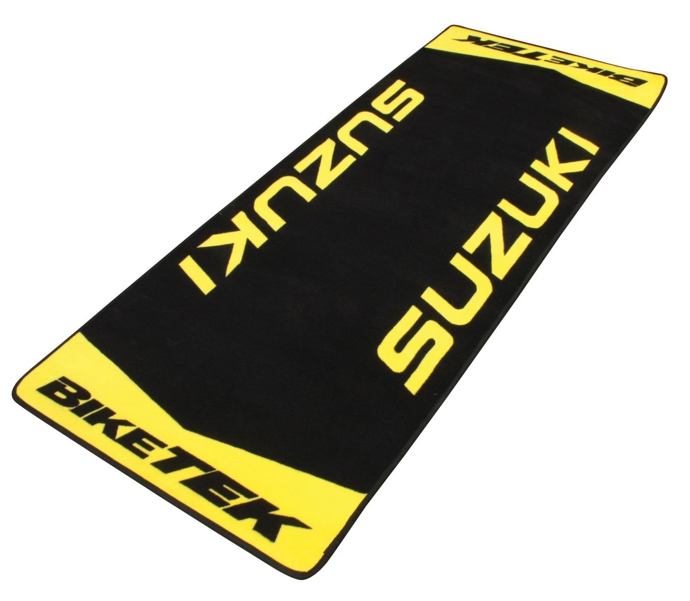 BIKE IT Teppich SUZUKI schwarz/gelb 183cm x 75cm um 89,90 EUR - 1000PS Shop  - Fahrwerk