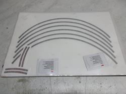 Felgenaufkleber silber 17"