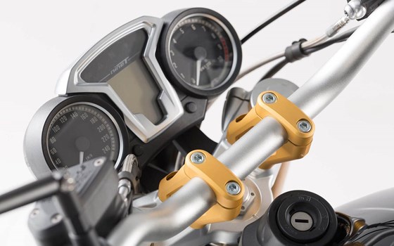 Lenkerverlegung. H=20 mm. Verlegung um 30 mm. Golden. BMW R nineT. - Bild 1