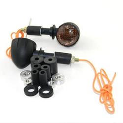 Lenkerblinkerset "E" Alu schwarz