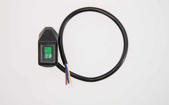 EVO Nebellicht-Schalter für Cockpit. Für Nebelscheinwerfer. Grün leuchtend. - Bild 1
