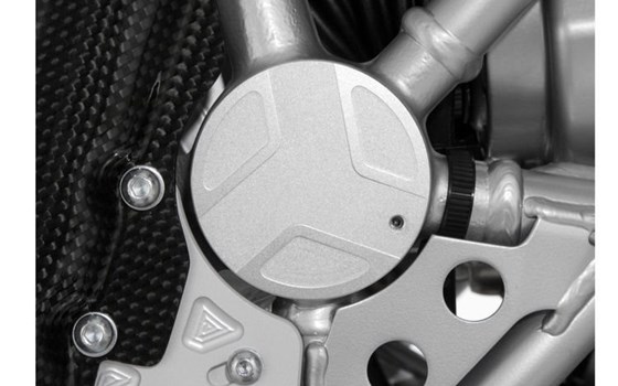 Schwingen-Lagerabdeckung EDGE-Design - silber - rechts - Bild 1