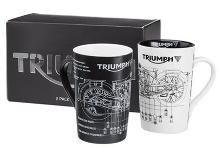 Triumph 2PK Shape Mug Set MMUA16322