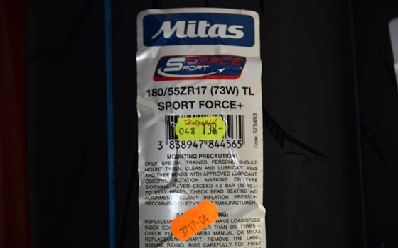 Mitas Sport Force+ 180/55 ZR 17 - Bild 1 Mitas Sport Force+ 180/55 ZR 17 - Bild 1