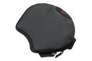 TRAVELLER SMART Komfortkissen. Schwarz. 33,5 x 38 cm. Mit Polyurethan-Luftpolster
