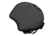 TRAVELLER SMART Komfortkissen. Schwarz. 33,5 x 38 cm. Mit Polyurethan-Luftpolster