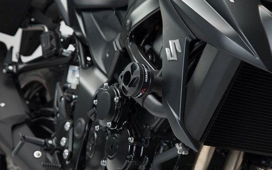 Sturzpad-Kit. Schwarz. Yamaha MT-03 (16-)/Suzuki GSX-S750 (17-). - Bild 1