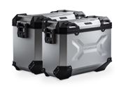 TRAX ADV Alukoffer-System. Silbern. 45/37 l. BMW R 1200 GS, R 1250 GS.