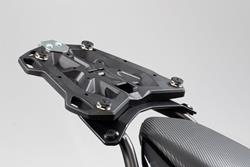 Adapterplatte für STREET-RACK Gepäckträger. Für TRAX Topcase ADV/ION/EVO. Schwarz.