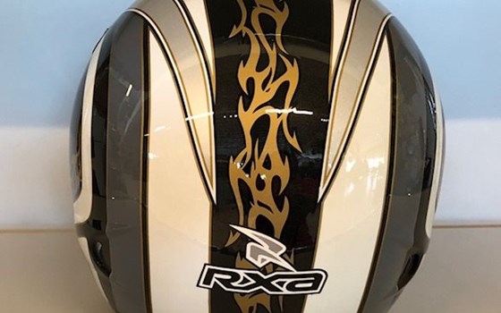 RXA Lightning Helm gold Gr. L - Bild 2