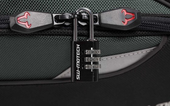 Motorradtaschen-Schloss. Schwarz. Mit Zahlencode. - Bild 2